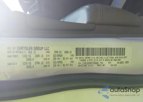 2013 Jeep Grand Cherokee Laredo из США, поврежденный, VIN 1C4RJEAG8DC533604